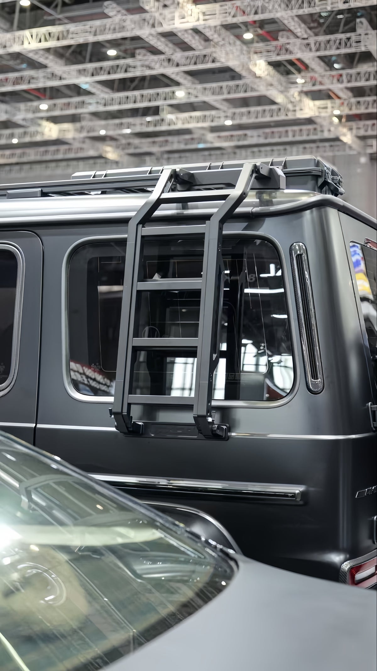 Mercedes G class roof rack platform for W463 W465 with rear ladder