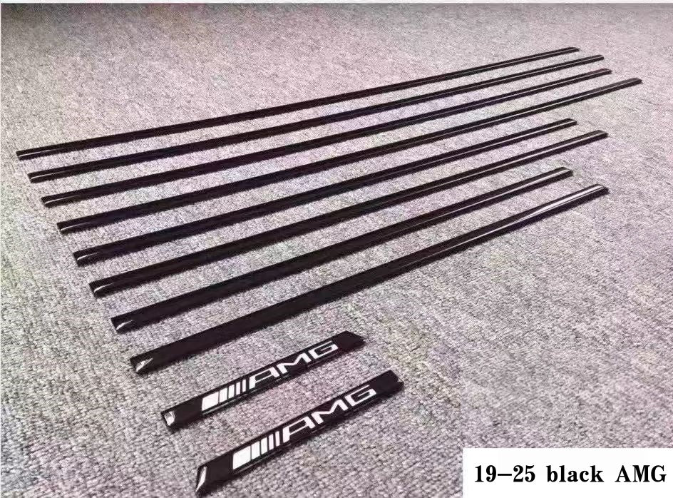 For Mercedes Benz G Class W463 G63 Side Molding Trim for G350 G400 G500 G55 G63 G65 Black Side Molding Trim Kit with B Logo
