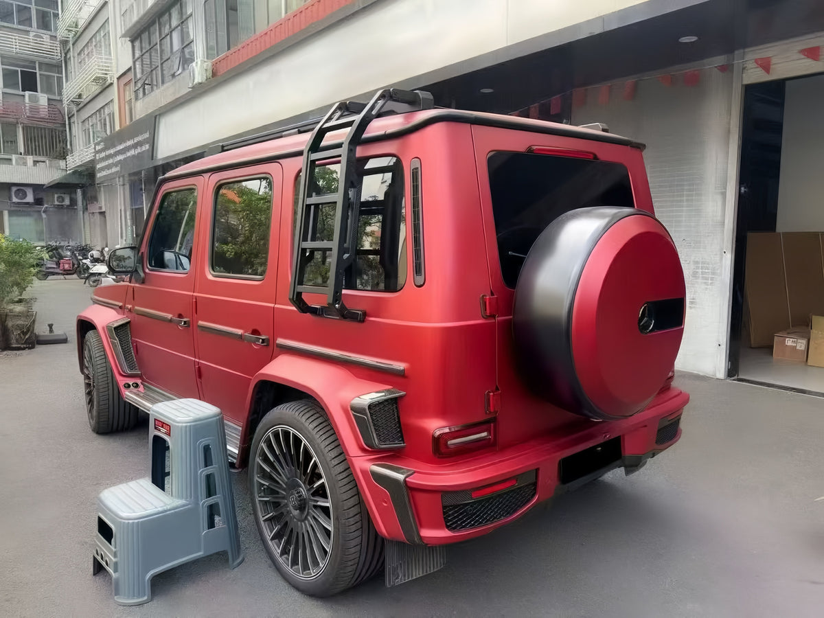 Mercedes G class roof rack platform for W463 W465 with rear ladder