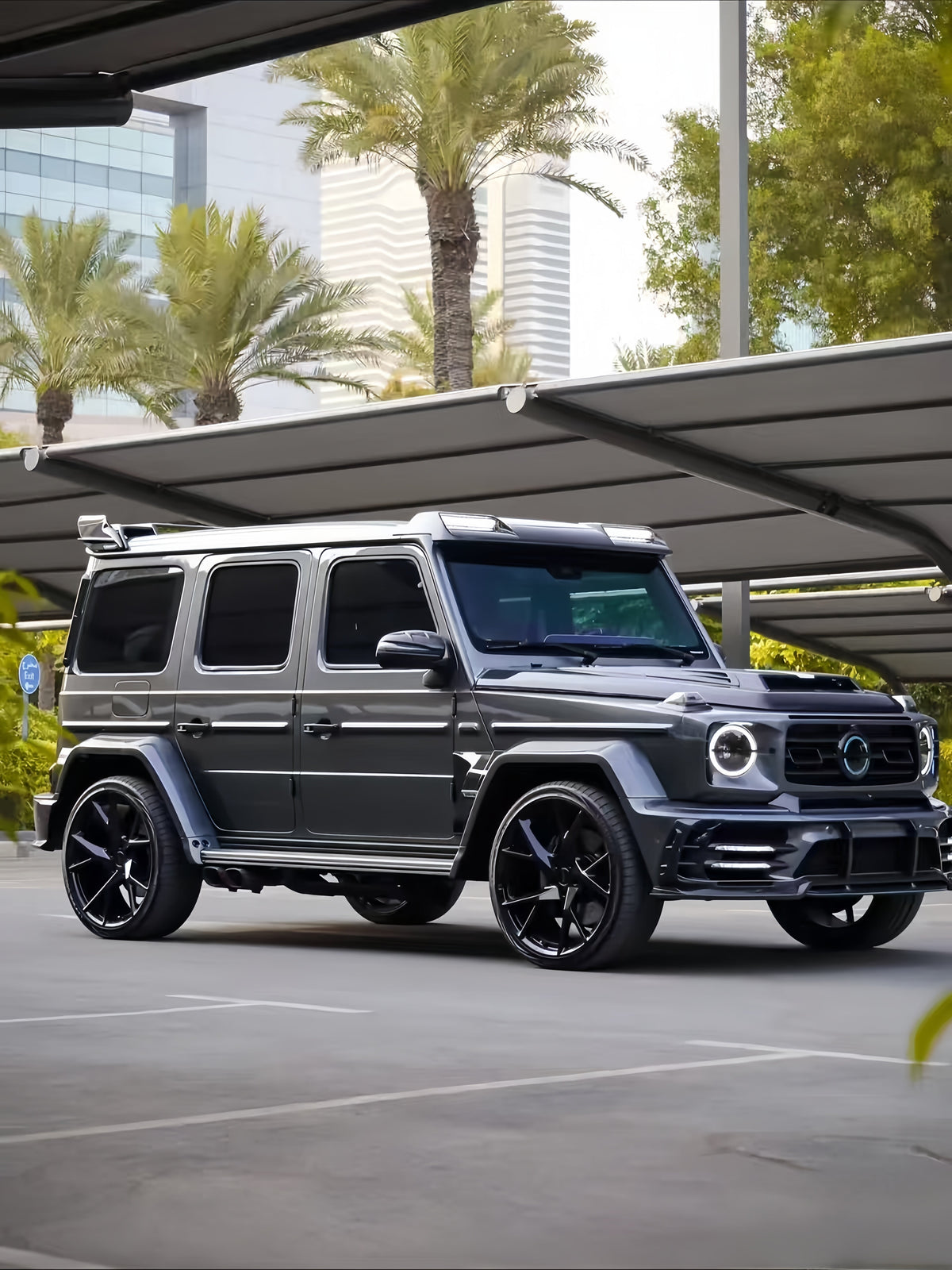 Mansory Style Forged Carbon Roof Spoiler Mercedes G Class