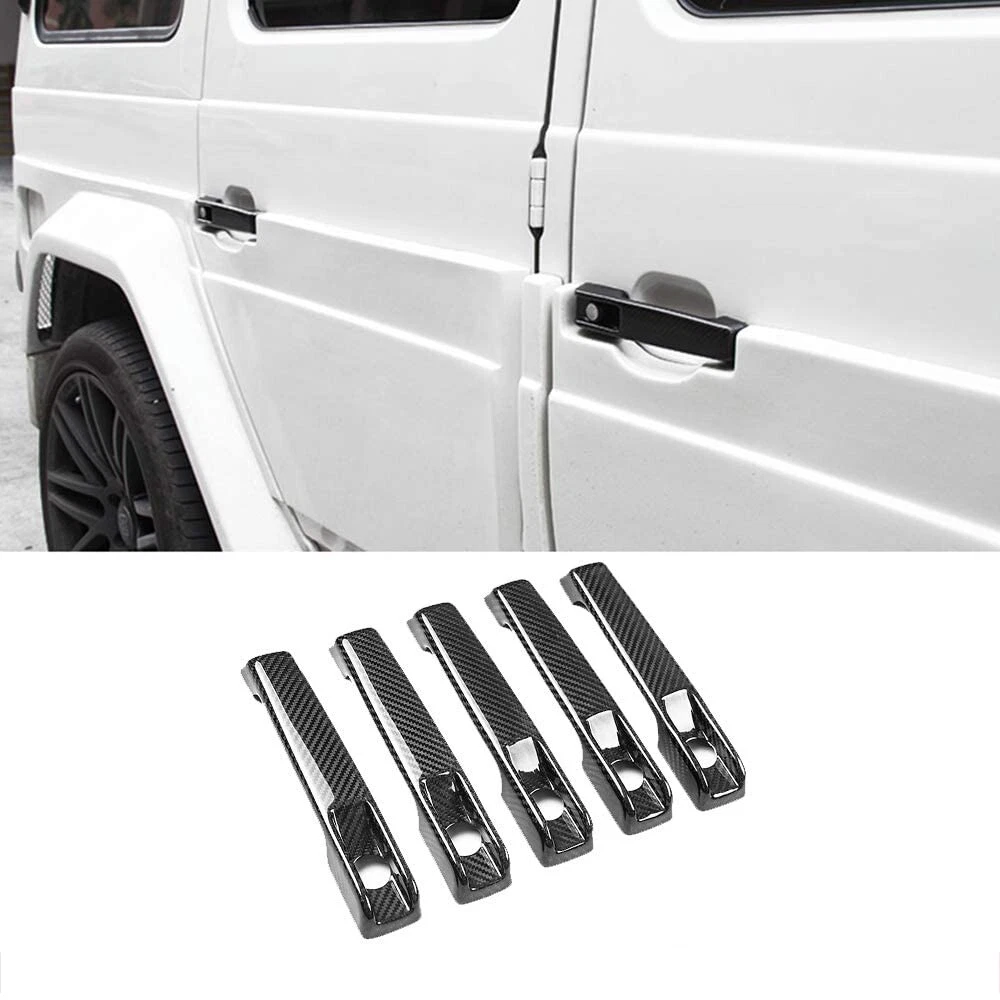 For Mercedes G Class W463 G500 G55 G63 Carbon Fiber Door Handle Cover Trims