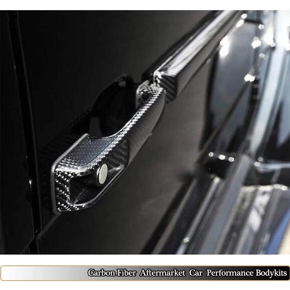 For Mercedes G Class W463 G500 G55 G63 Carbon Fiber Door Handle Cover Trims