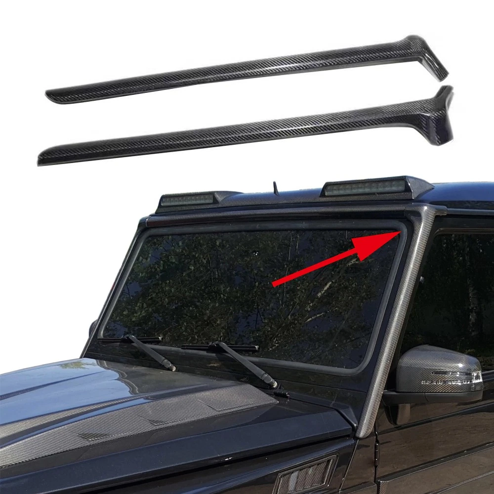Real Carbon A Pillar Trim Moulding Cover Vents for W463 G Wagon G500 G63 2014-18