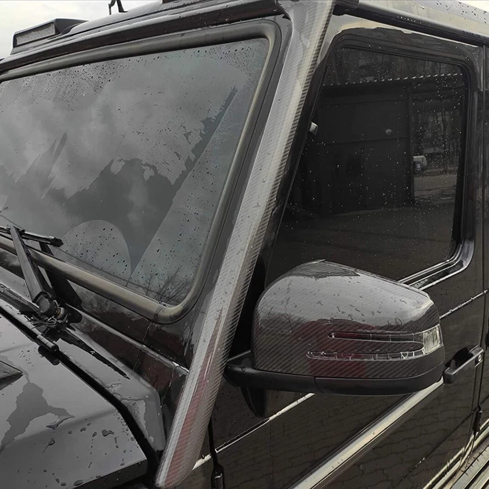 Real Carbon A Pillar Trim Moulding Cover Vents for W463 G Wagon G500 G63 2014-18