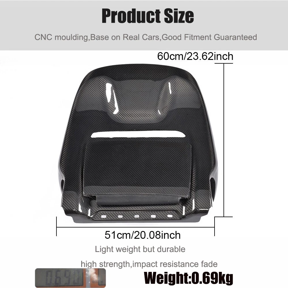 Dry Carbon Seat Back Cover Trim For Mercedes Benz G Class W463 W464 G500 G63 19+