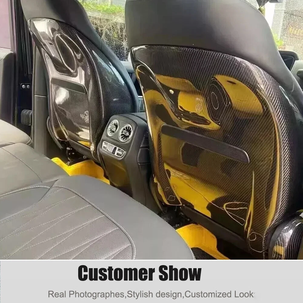 Dry Carbon Seat Back Cover Trim For Mercedes Benz G Class W463 W464 G500 G63 19+