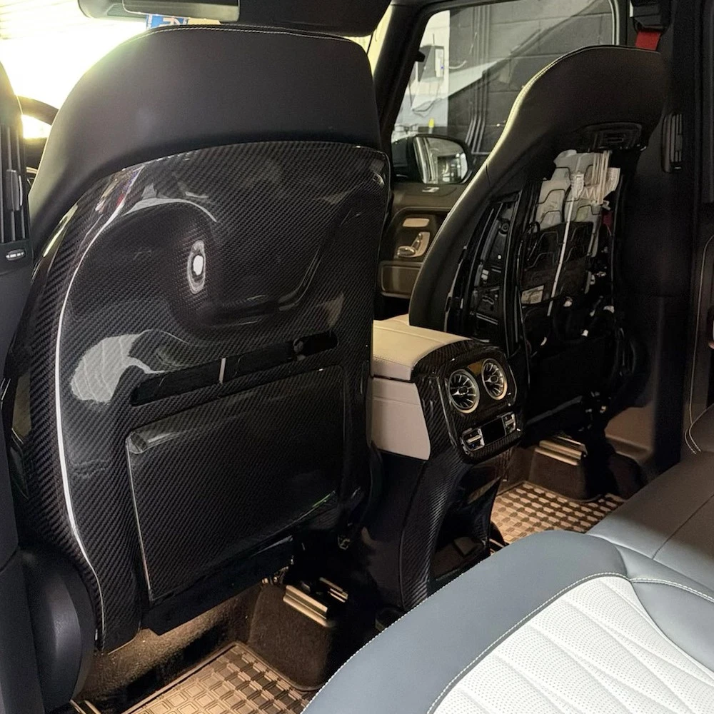 Dry Carbon Seat Back Cover Trim For Mercedes Benz G Class W463 W464 G500 G63 19+