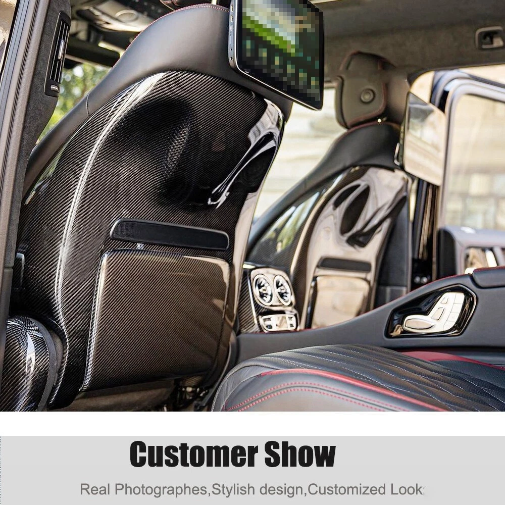 Dry Carbon Seat Back Cover Trim For Mercedes Benz G Class W463 W464 G500 G63 19+