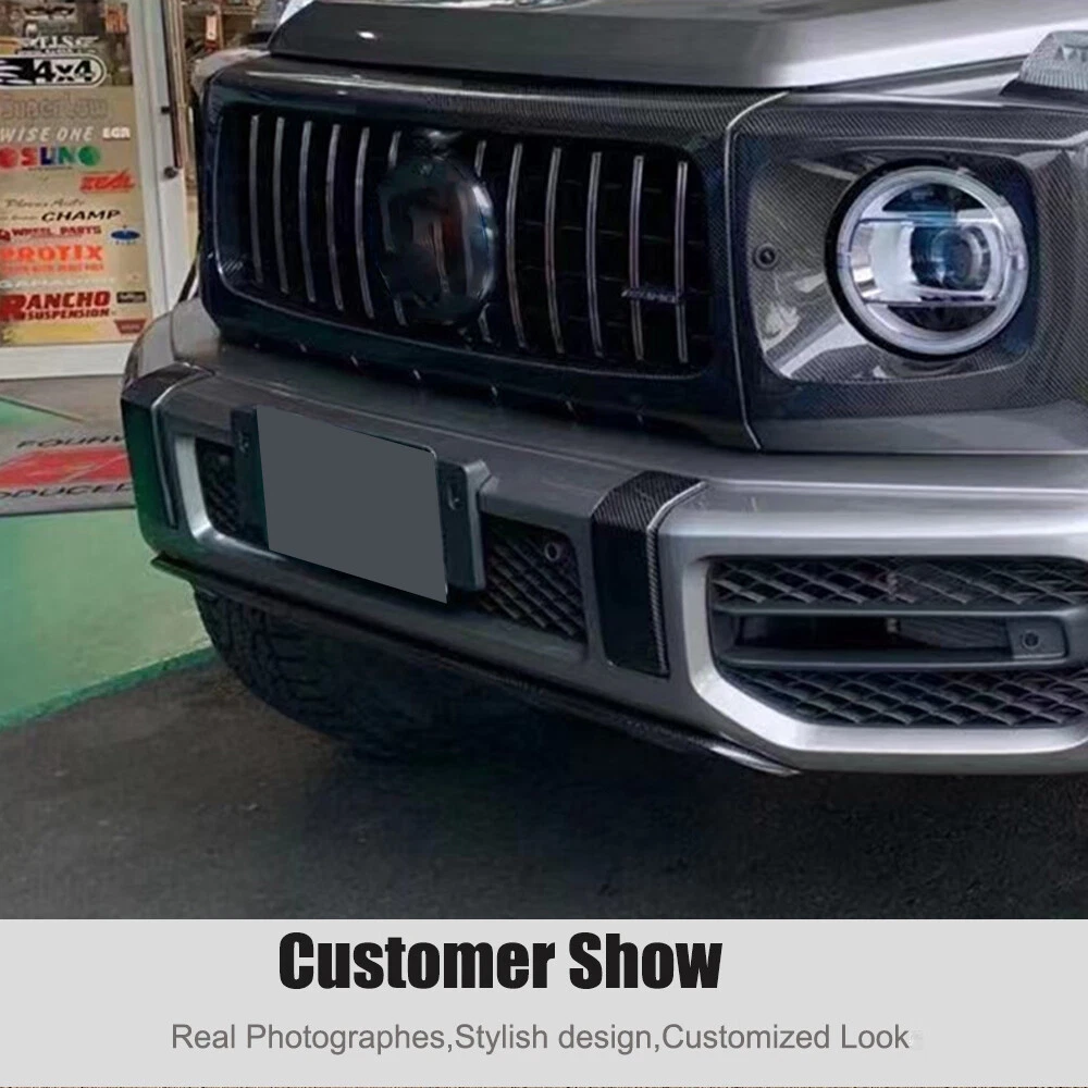 Real Carbon Front Rear Bumper Fender Trim Covers For Benz W463 W464 G63 19UP