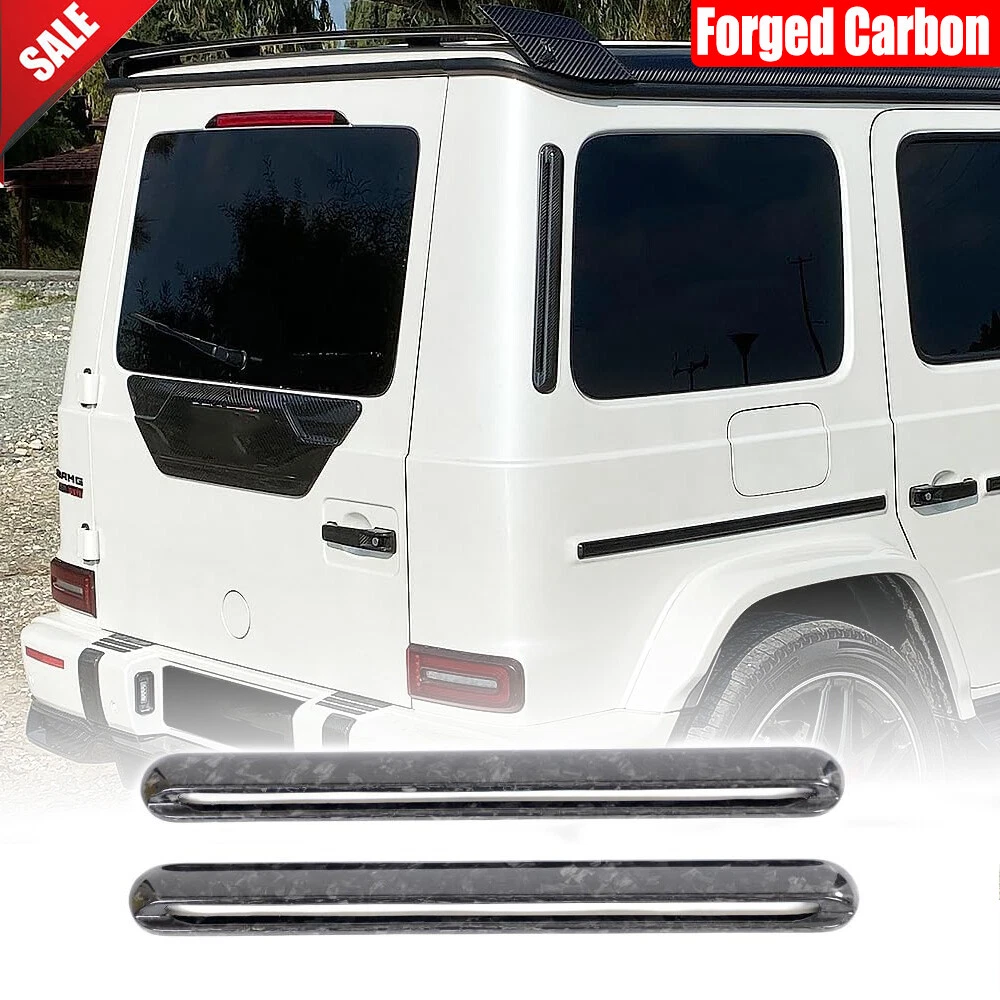 Forged Carbon C Pillar Window Cover Trim for Mercedes G-Class W463 G55 G550 G63 2004+