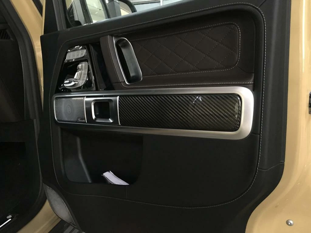 For Mercedes-Benz G-Class W463 G63 Carbon Interior Door Armrest Trim Covers