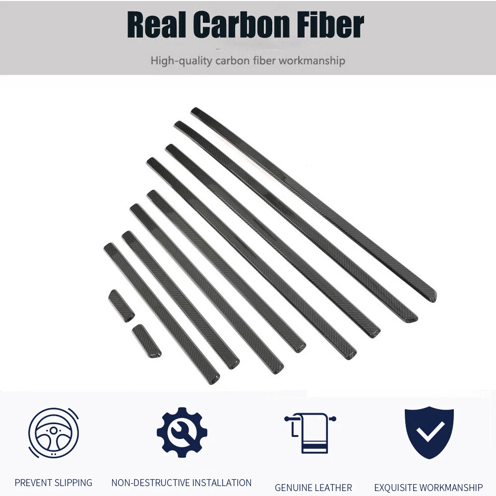 For Benz G-Class W464 W463A G63 2019-23 Dry Carbon Side Door Molding Cover Trims