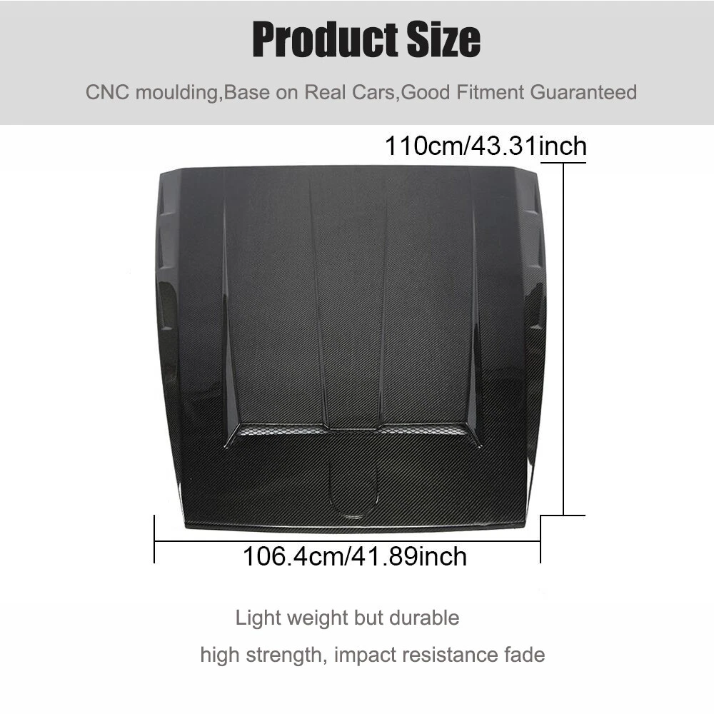 For Mercedes G-Class W463 W464 G63 G500 19+ Real Carbon Engine Hood Bonnet Cover