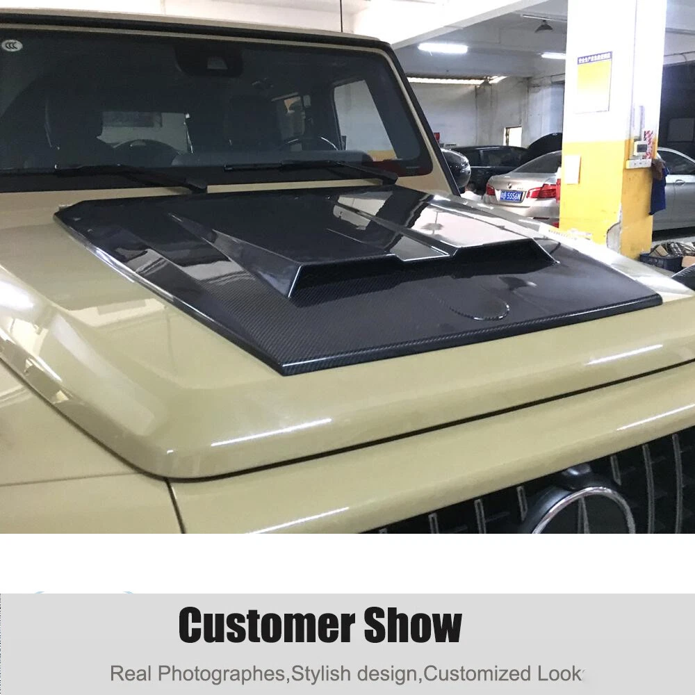 For Mercedes G-Class W463 W464 G63 G500 19+ Real Carbon Engine Hood Bonnet Cover