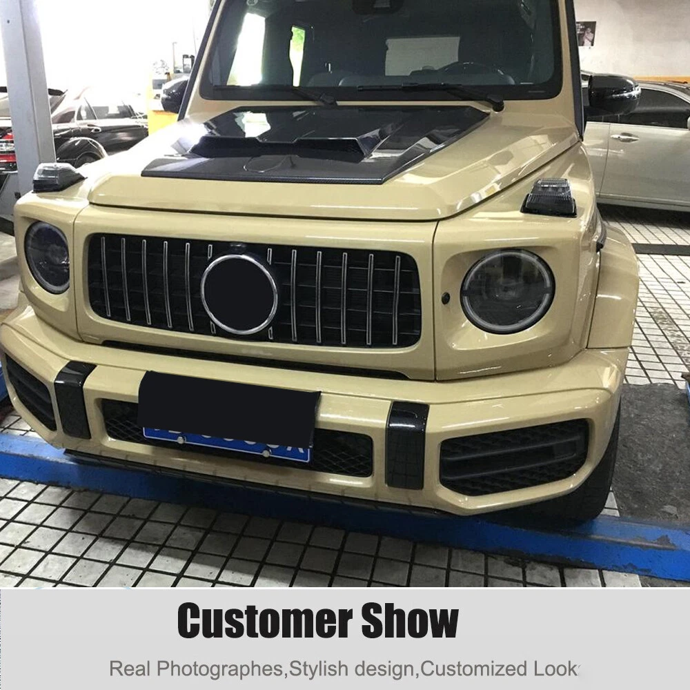 For Mercedes G-Class W463 W464 G63 G500 19+ Real Carbon Engine Hood Bonnet Cover