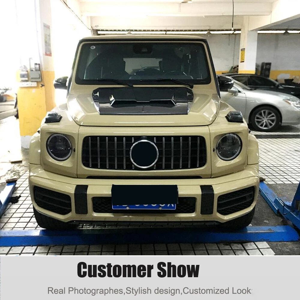 For Mercedes G-Class W463 W464 G63 G500 19+ Real Carbon Engine Hood Bonnet Cover