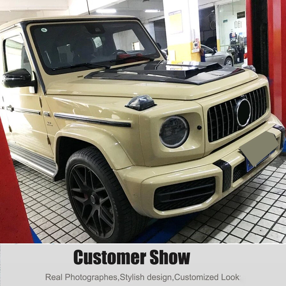 For Mercedes G-Class W463 W464 G63 G500 19+ Real Carbon Engine Hood Bonnet Cover