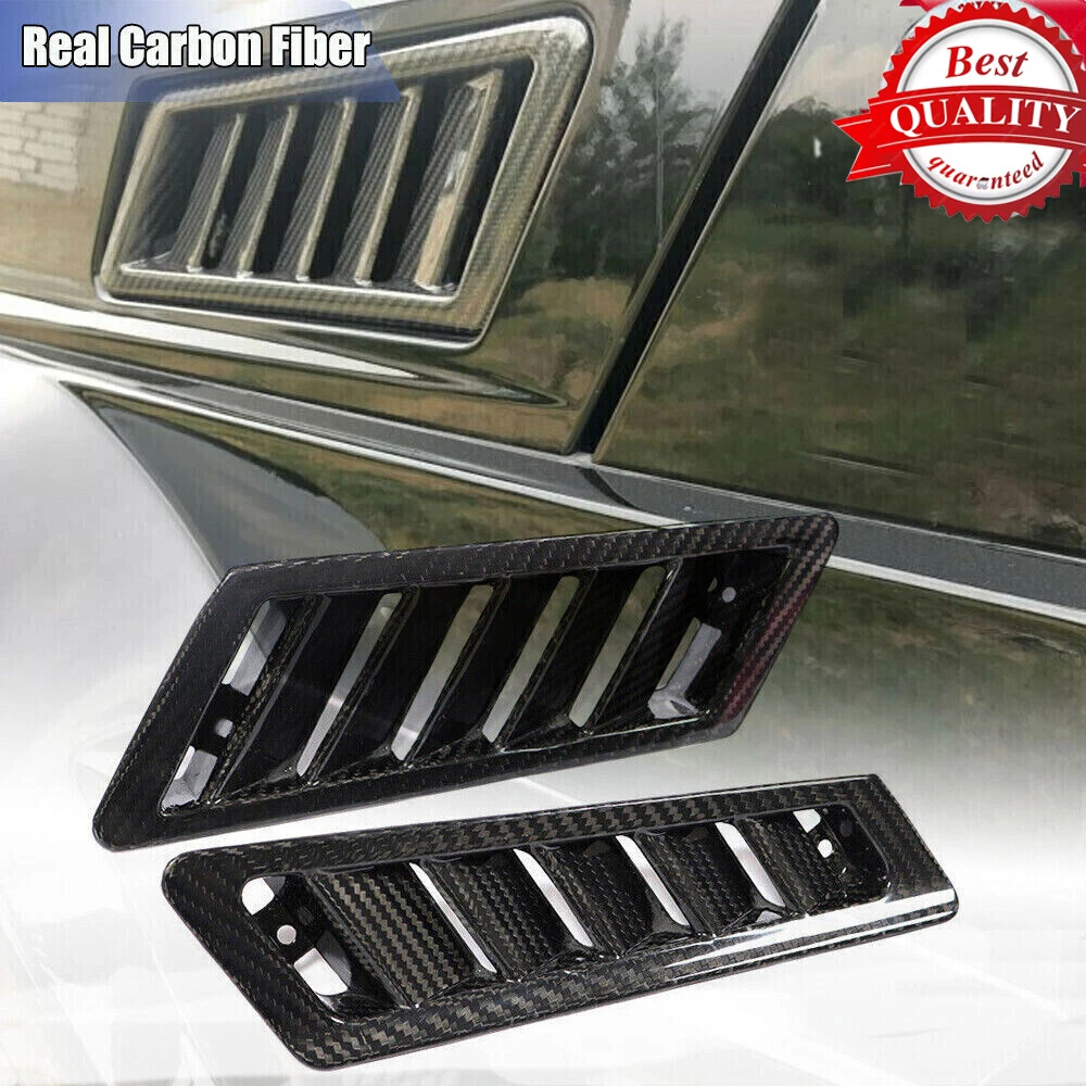Real Carbon Side Air Vent Fender Trims For Mercedes G-Class W463 G55 G63 G65