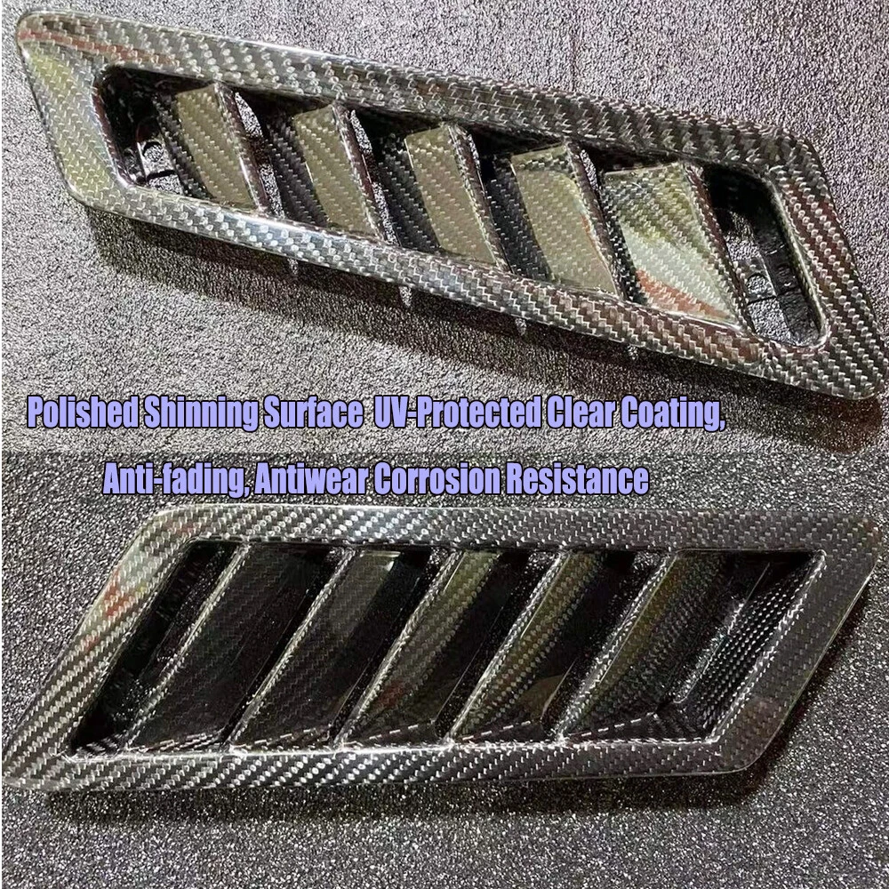 Real Carbon Side Air Vent Fender Trims For Mercedes G-Class W463 G55 G63 G65