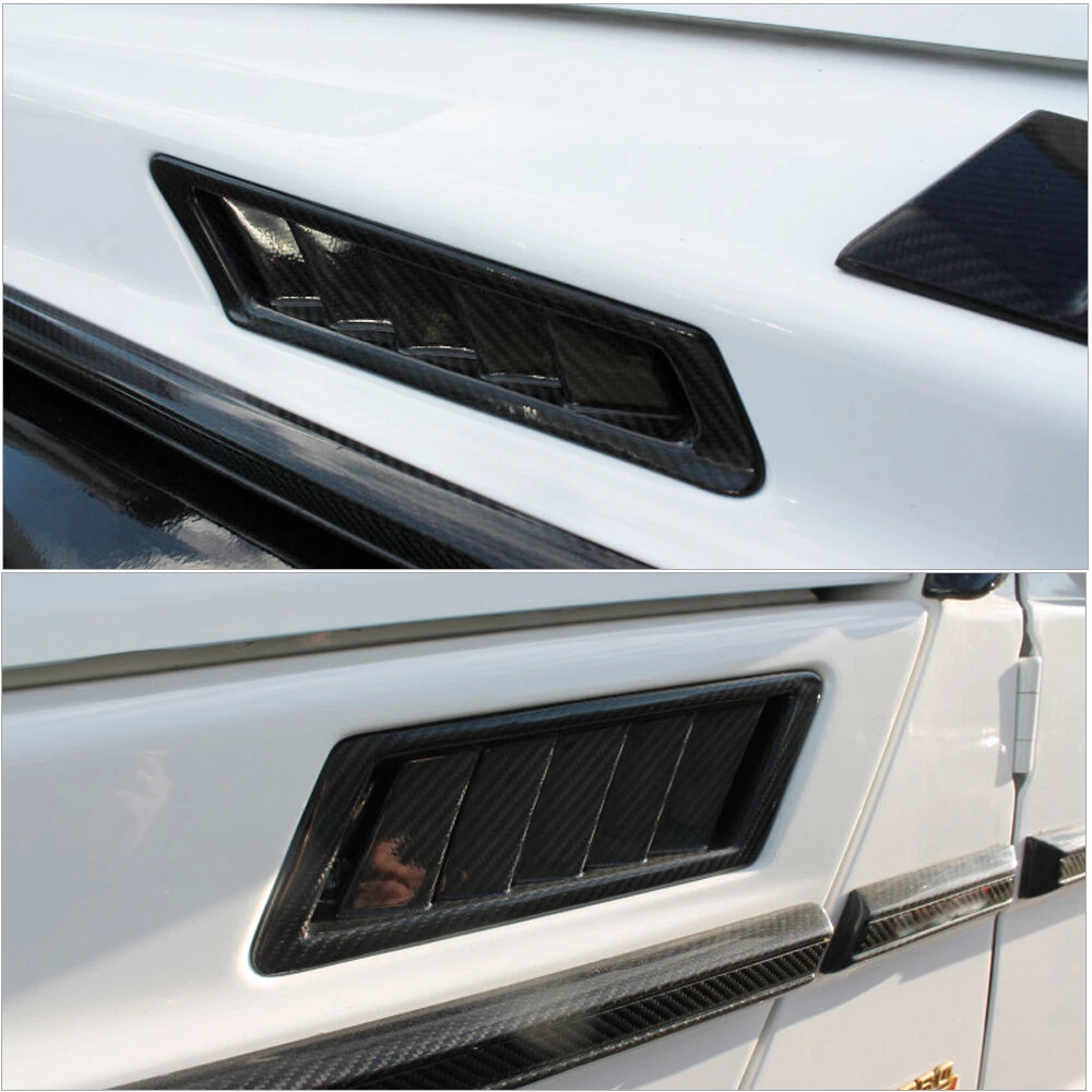 Real Carbon Side Air Vent Fender Trims For Mercedes G-Class W463 G55 G63 G65