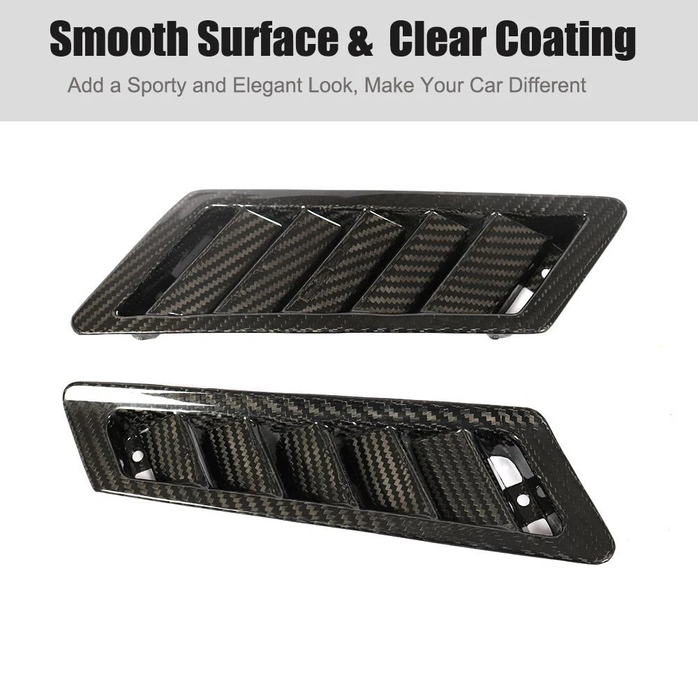 Real Carbon Side Air Vent Fender Trims For Mercedes G-Class W463 G55 G63 G65
