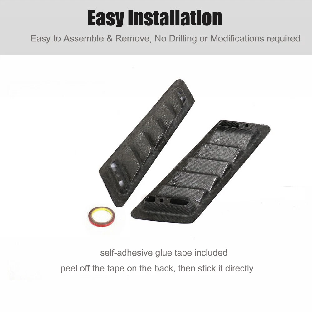 Real Carbon Side Air Vent Fender Trims For Mercedes G-Class W463 G55 G63 G65