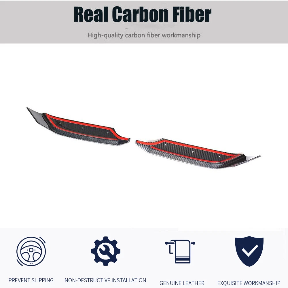 For Mercedes G Class W463 W464 G63 2019-2025 Real Carbon Front Bumper Splitters