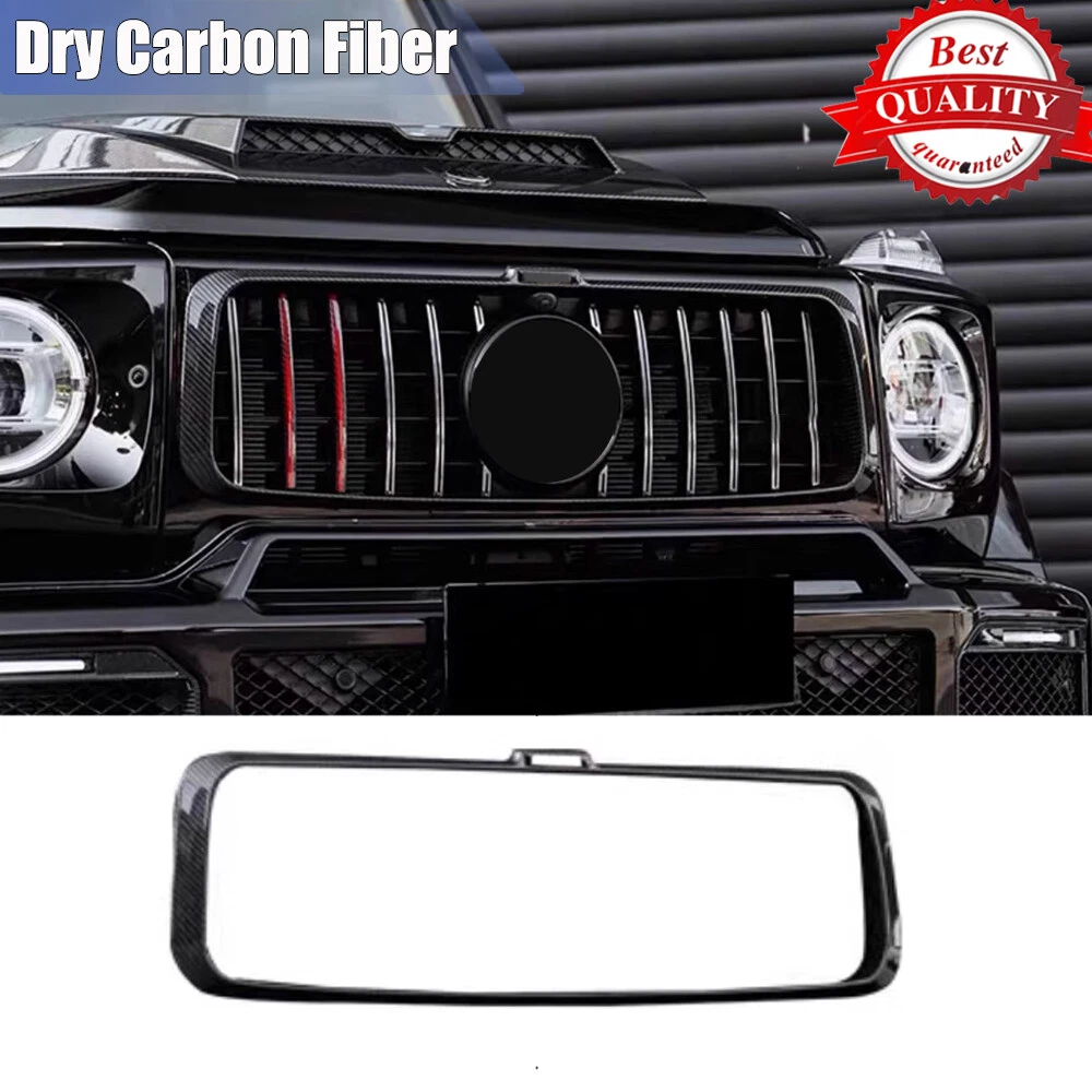 For Mercedes G-Class W463A W464 G500 G63 19-25 Dry Carbon Front Grill Frame Trim