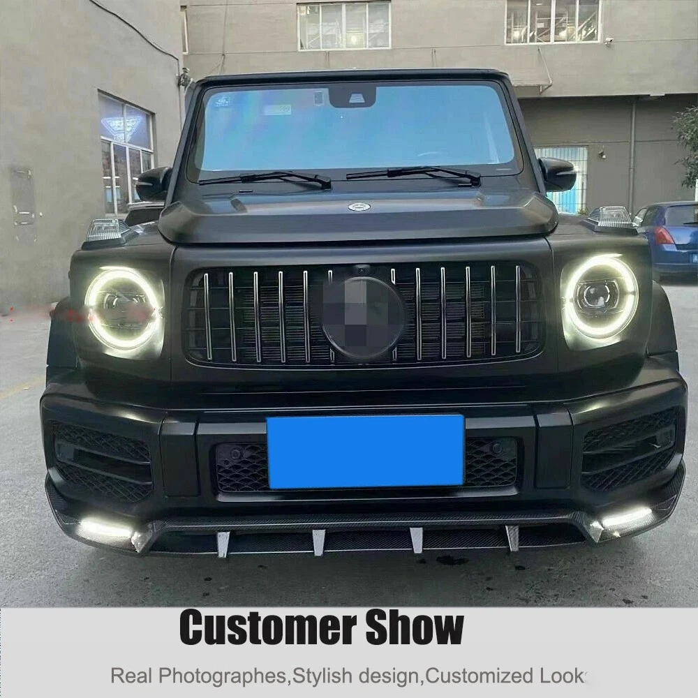 Real Carbon Front Bumper Lip Spoiler For Mercedes G Wagon W464 G550 G63 2019-25