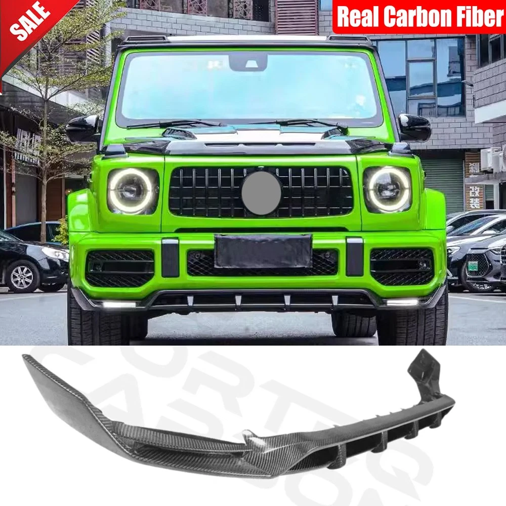 Real Carbon Front Bumper Lip Spoiler For Mercedes G Wagon W464 G550 G63 2019-25
