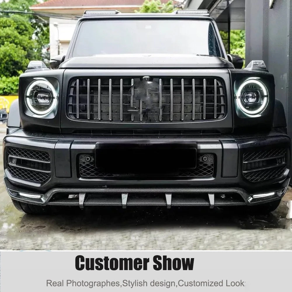 Real Carbon Front Bumper Lip Spoiler For Mercedes G Wagon W464 G550 G63 2019-25