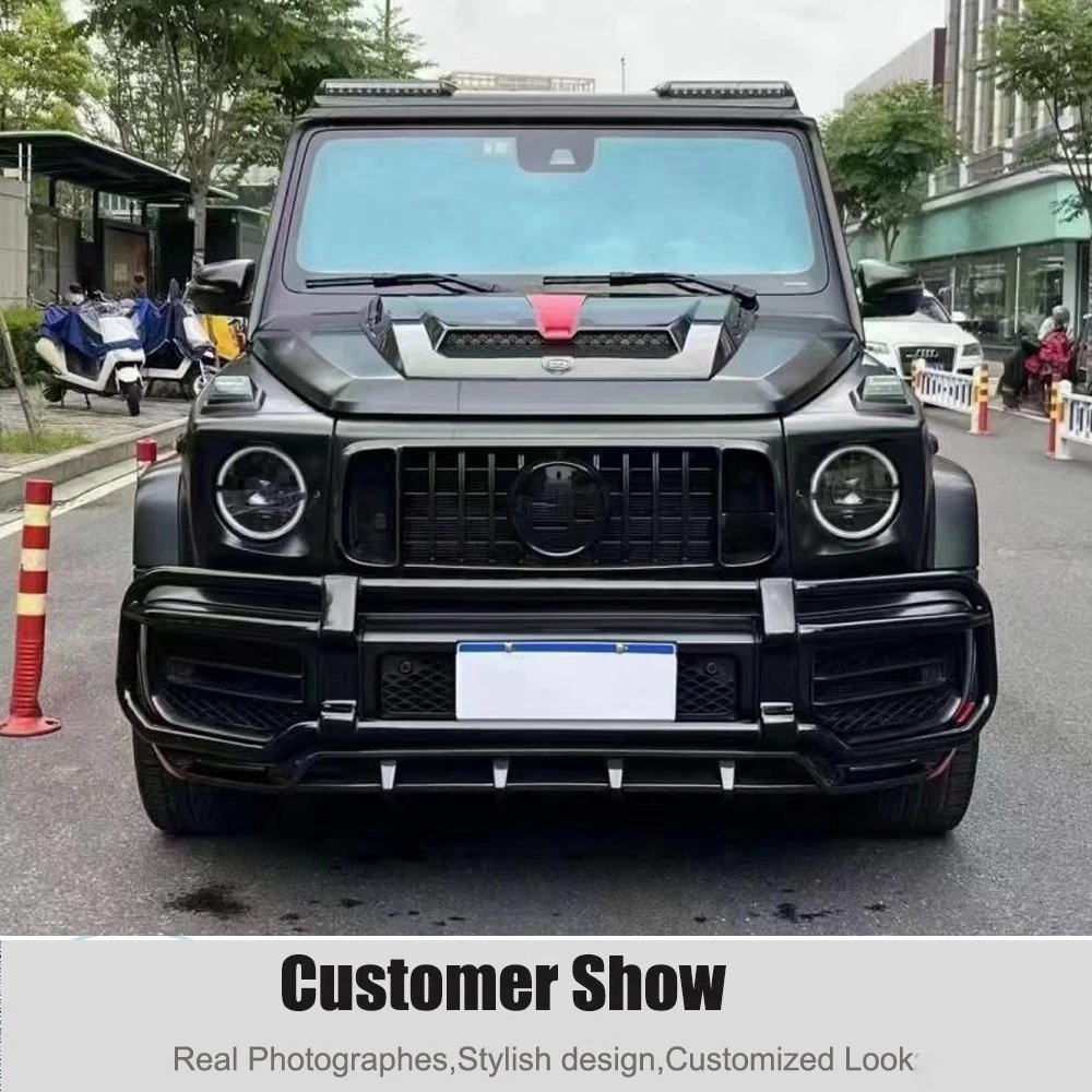 Real Carbon Front Bumper Lip Spoiler For Mercedes G Wagon W464 G550 G63 2019-25