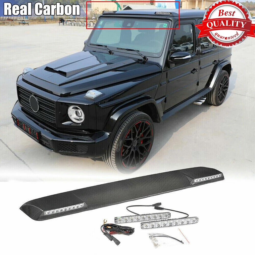 Real Carbon Front Roof Spoiler For Mercedes G Class W463 W464 G550 G63 2019-2025