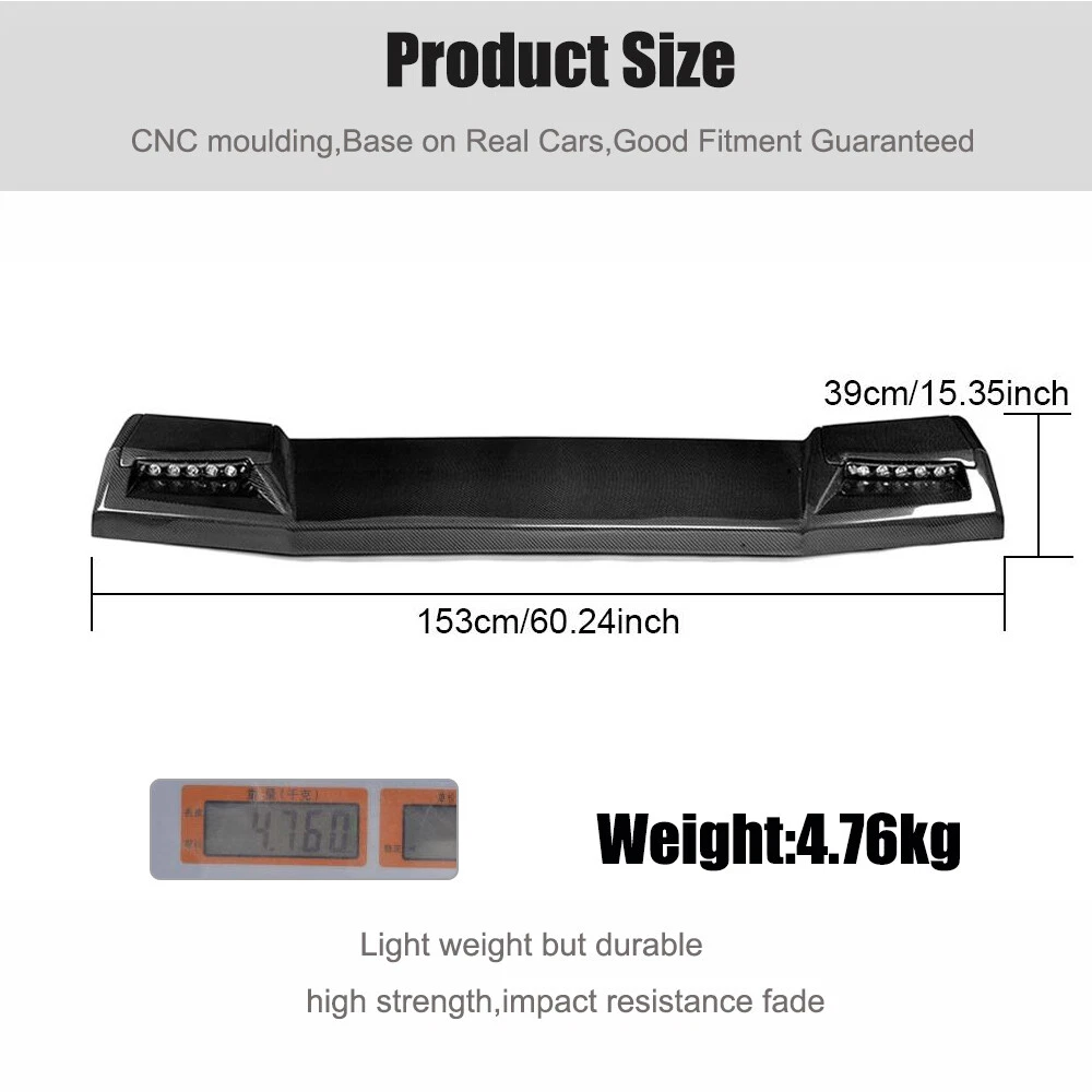 Real Carbon Front Roof Spoiler Wing For Mercedes G-Class W463 G500 G63 2013UP
