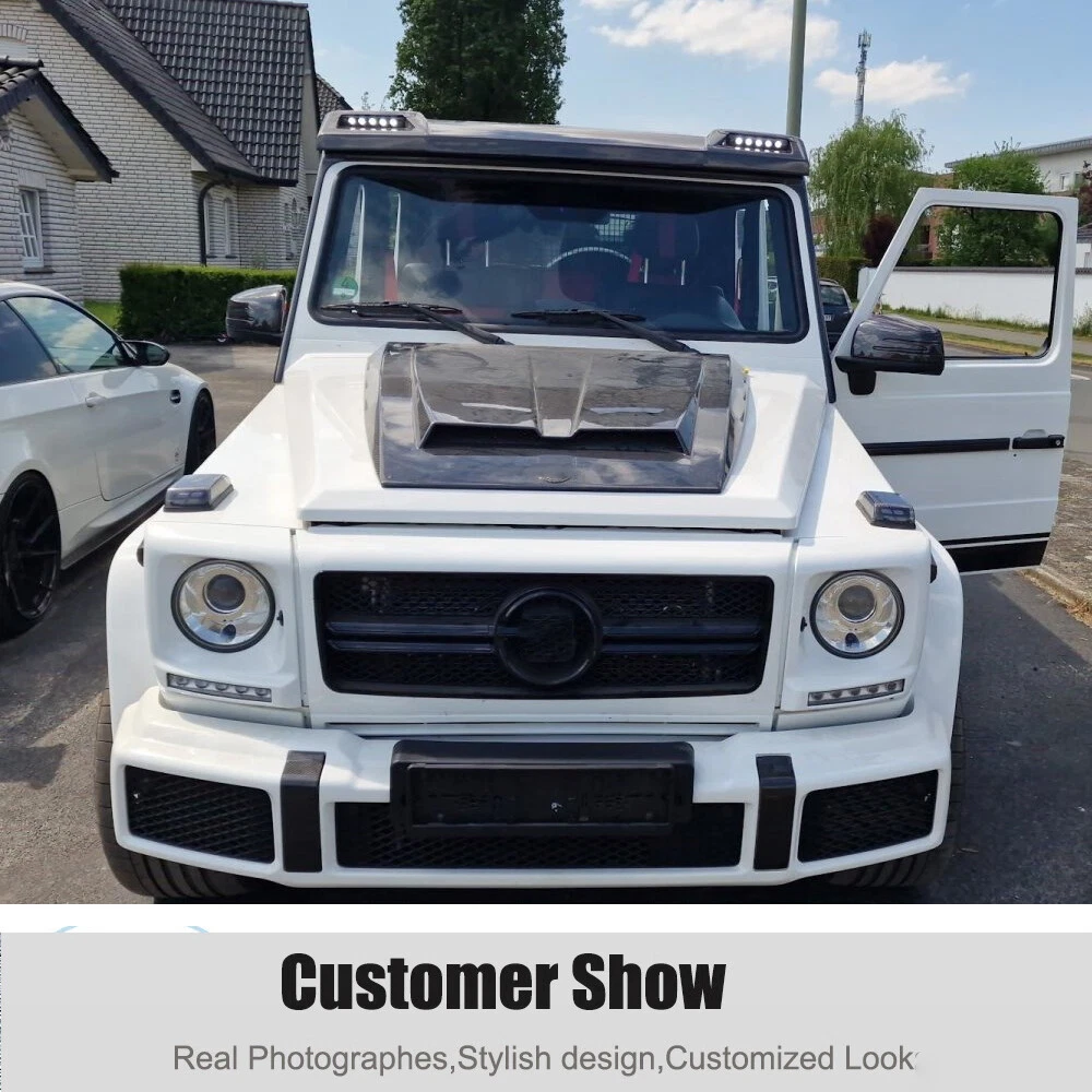 Real Carbon Front Roof Spoiler Wing For Mercedes G-Class W463 G500 G63 2013UP