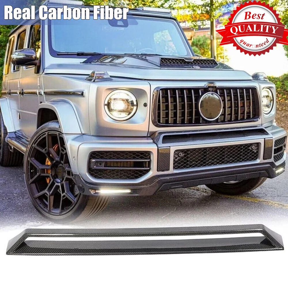 For Benz G-Class W463 W464 G63 2019-2025 Real Carbon Front Bumper Air Vent Scoop
