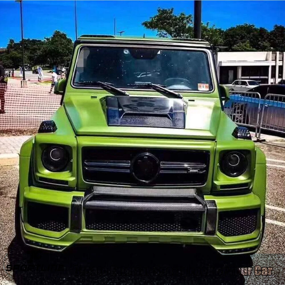 For Benz G-Class W463 W464 G63 2019-2025 Real Carbon Front Bumper Air Vent Scoop