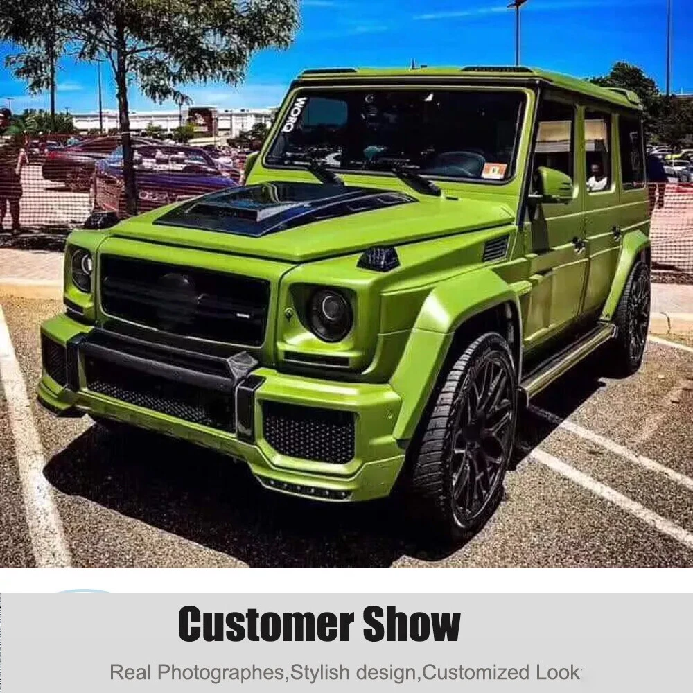 For Benz G-Class W463 W464 G63 2019-2025 Real Carbon Front Bumper Air Vent Scoop