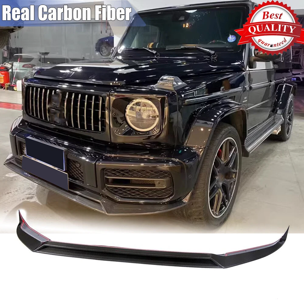 For Mercedes G-Class W463 W464 G63 2018-25 Real Carbon Front Bumper Lip Splitter