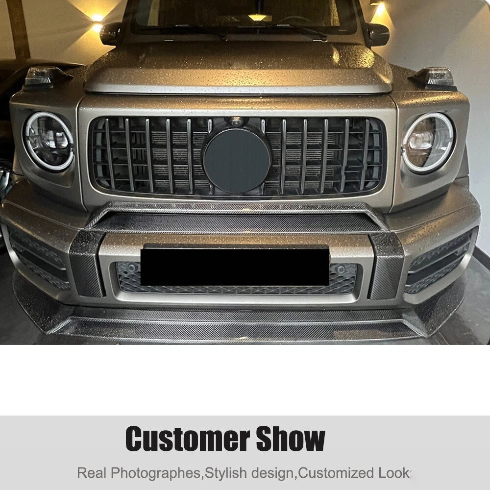 For Mercedes G-Class W463 W464 G63 2018-25 Real Carbon Front Bumper Lip Splitter