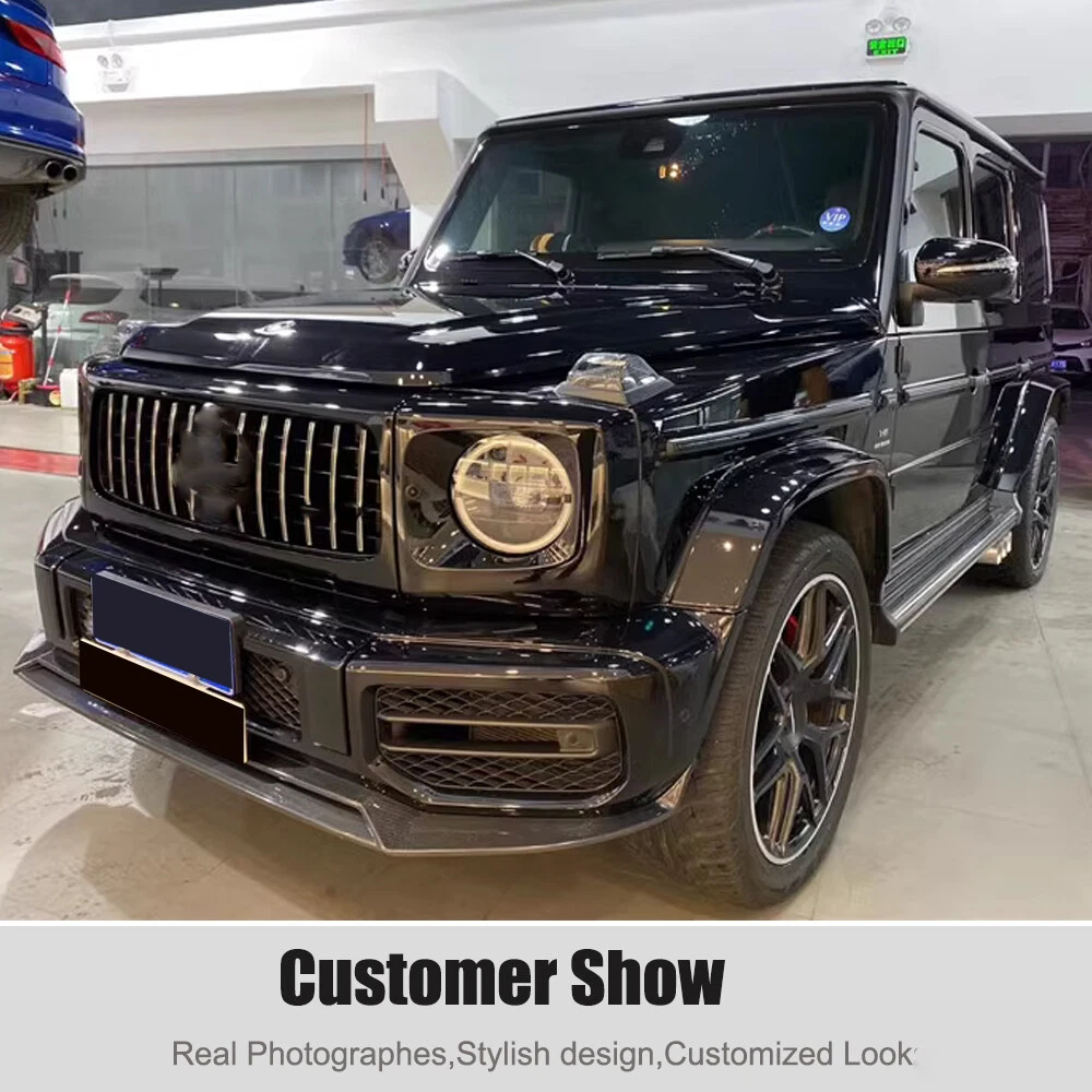For Mercedes G-Class W463 W464 G63 2018-25 Real Carbon Front Bumper Lip Splitter