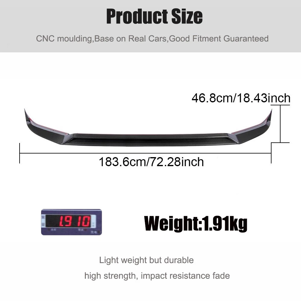 For Mercedes G-Class W463 W464 G63 2018-25 Real Carbon Front Bumper Lip Splitter