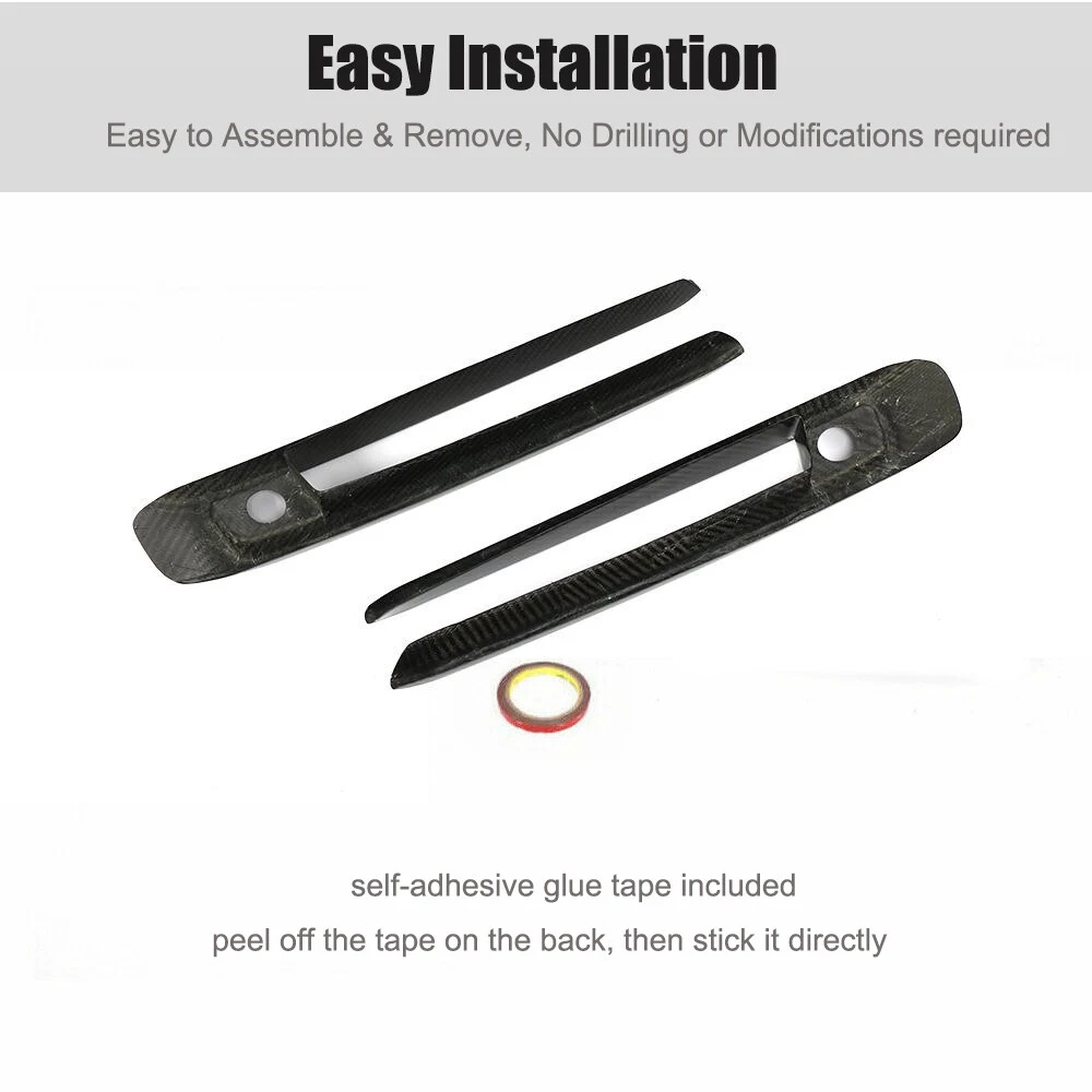 Carbon Front Air Vent Trim Covers For Mercedes G-Class W463 W464 G63 2019-25