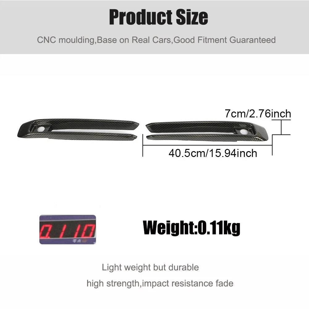 Carbon Front Air Vent Trim Covers For Mercedes G-Class W463 W464 G63 2019-25
