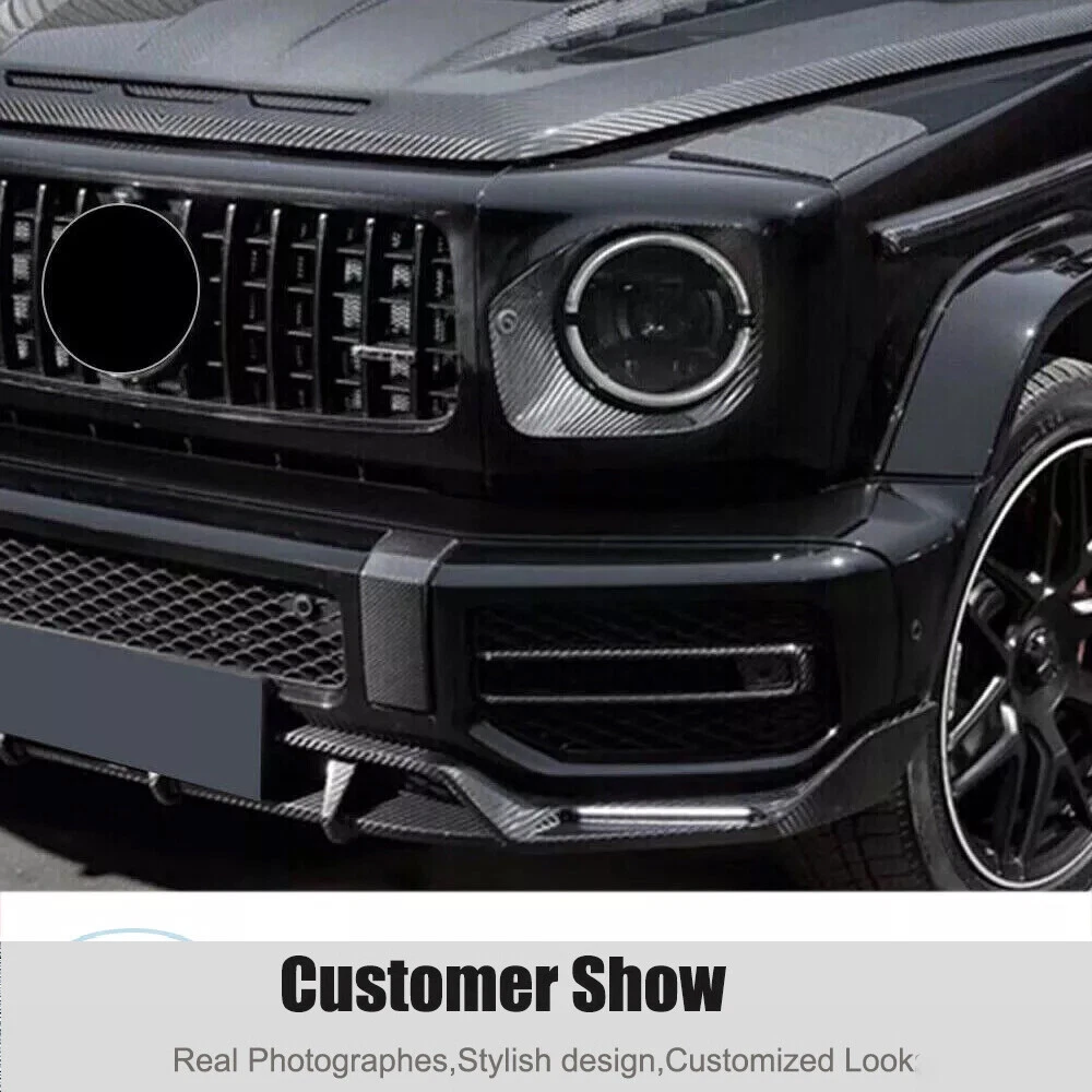 Carbon Front Air Vent Trim Covers For Mercedes G-Class W463 W464 G63 2019-25