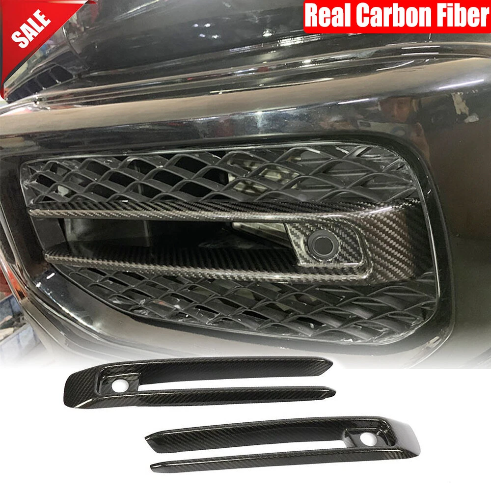 Carbon Front Air Vent Trim Covers For Mercedes G-Class W463 W464 G63 2019-25