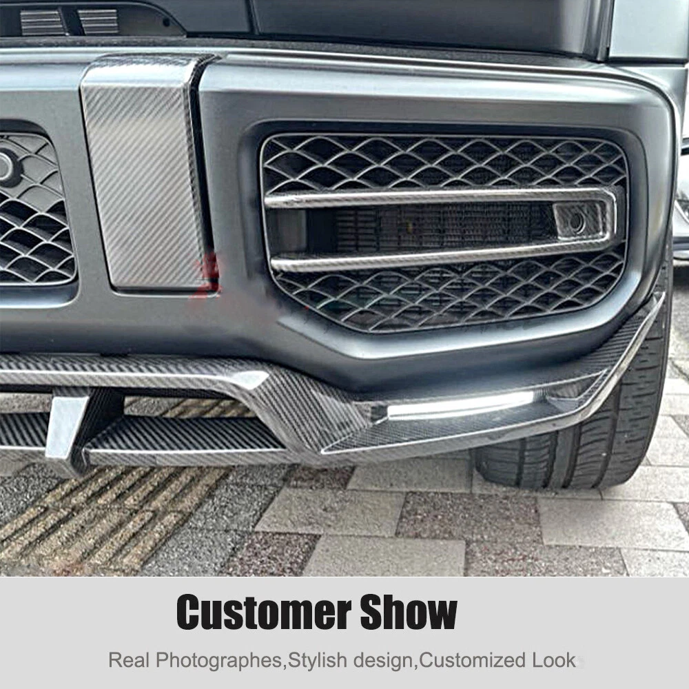 Carbon Front Air Vent Trim Covers For Mercedes G-Class W463 W464 G63 2019-25
