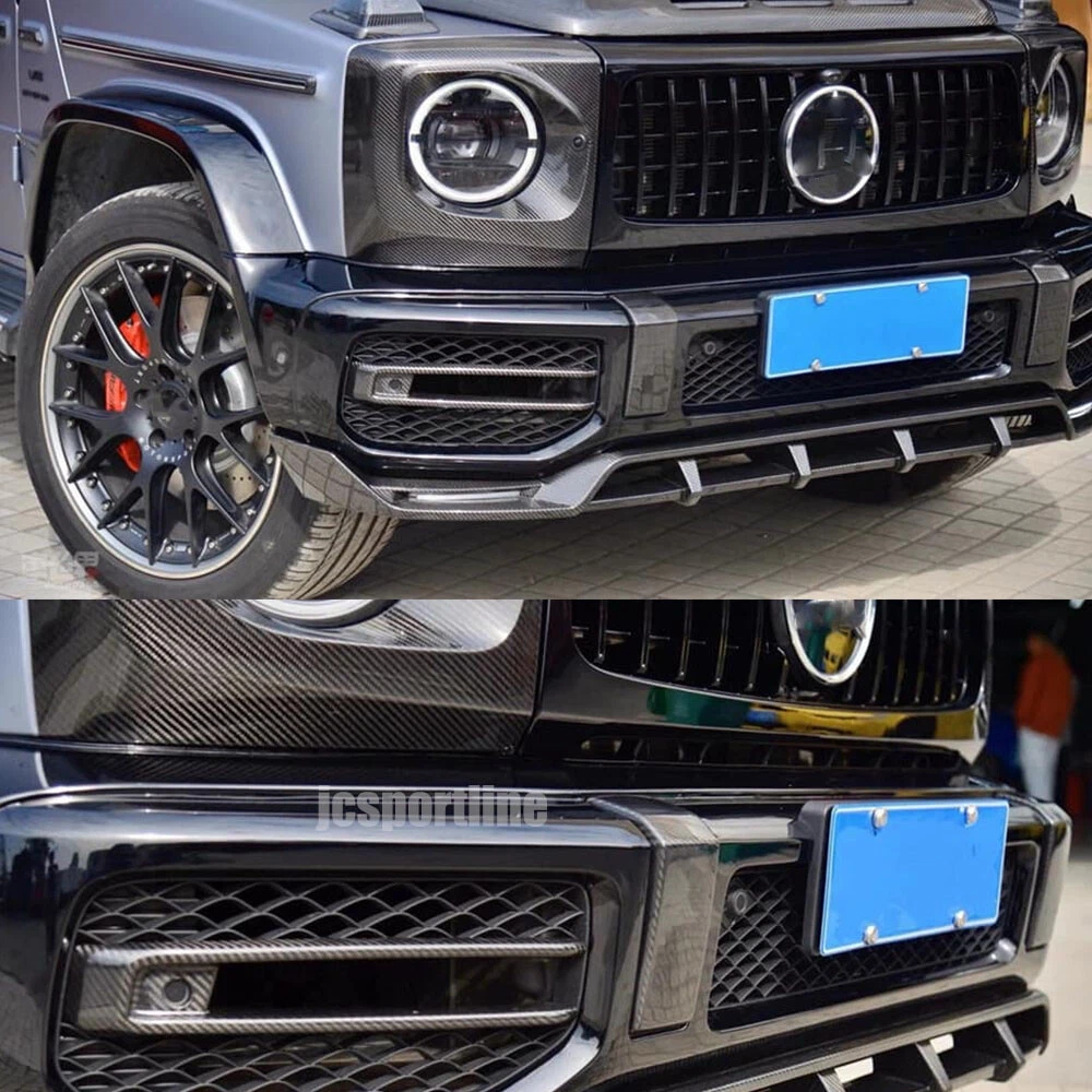 Carbon Front Air Vent Trim Covers For Mercedes G-Class W463 W464 G63 2019-25