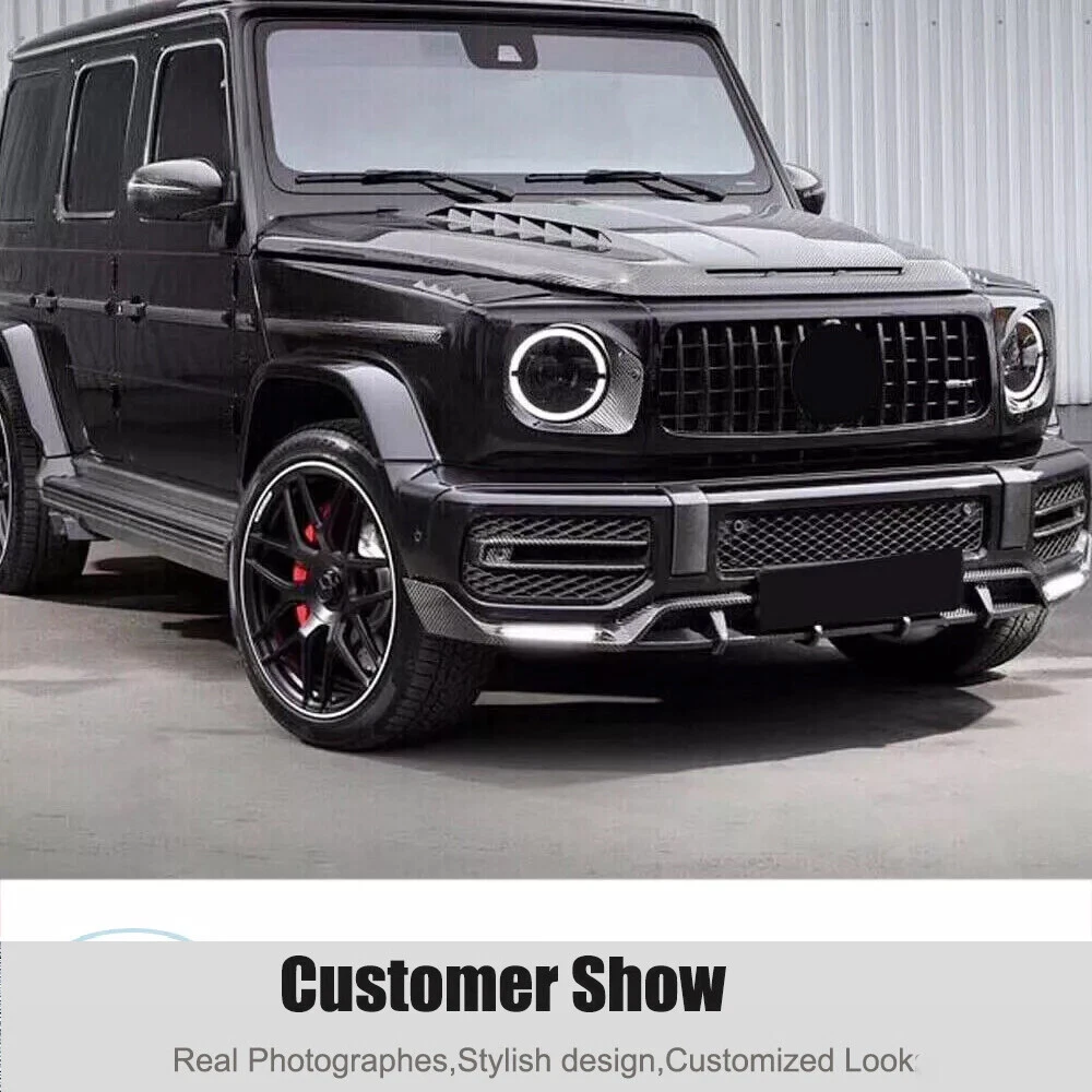 Carbon Front Air Vent Trim Covers For Mercedes G-Class W463 W464 G63 2019-25
