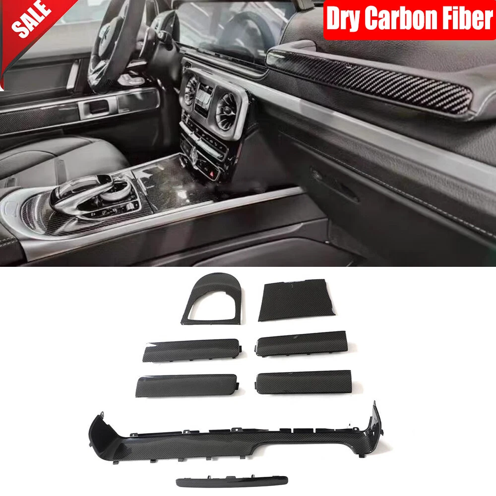 For Mercedes Benz G Class W463 W464 G63 19UP Dry Carbon Interior Trim Covers